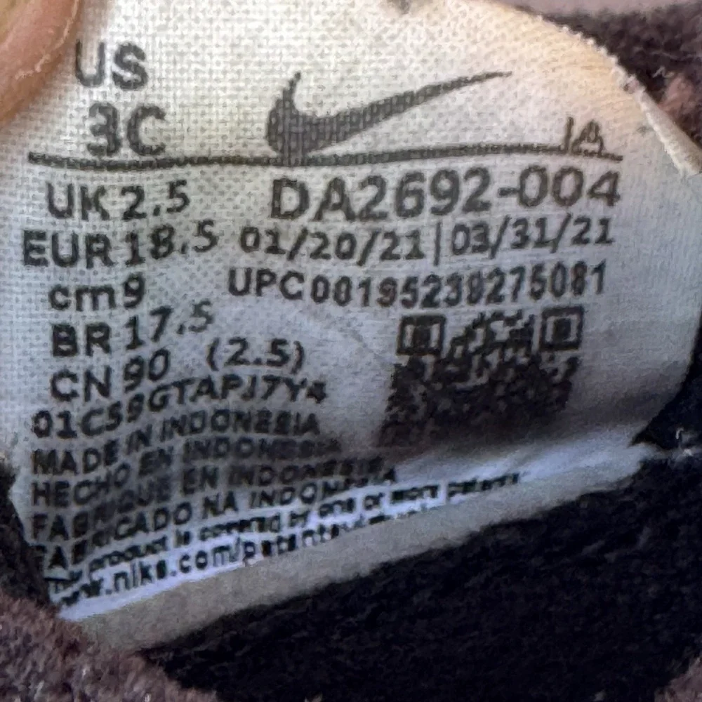 Size 3c - Nike Free Run 2‎ (TD) Hook & Loop [DA2692-004] Toddler